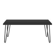 Furnitureku.id Minimalist Aesthetic Living Room Table - 80x40 60x40/ 60x30/ - Black White/