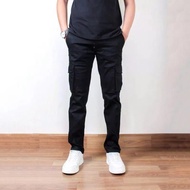 Men's Slim Fit Long Cargo Pants