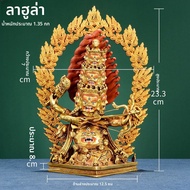 OSITE | รูปปั้นพุทธศาสนา Nyingma Three Roots ทำด้วยทองแดงเคลือบเงิน