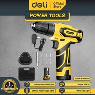 Deli Lithium Electric Drill/Mesin Bor Listrik 12V Dual Battery Tanpa Kabel DL626X /Alat Perkakas