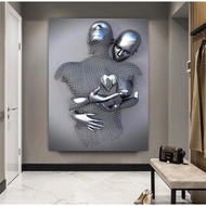 Love Heart Canvas Wall Art Canvas Decor Art Print Canvas Wall Hanging Couple Wall Art Extra Large Ca