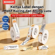 NIIMBOT D11 D110 D101 Waterproof Cute Character Thermal Sticker Label Paper