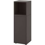 EKET Cabinet Combination with Feet, Dark Grey  35x35x107cm