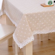 alas meja makan alas meja alas meja makan 8 kerusi Cotton Linen Tablecloth Fabric Small Fresh Japane