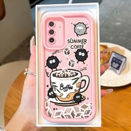 Casing hp for Samsung A17 4G A17 5G M17 5G F17 5G Case Cute Coffee Case Silicone Cesing Elastic Soft