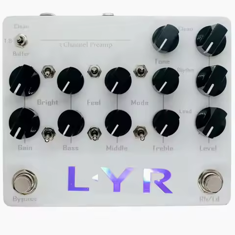 LY-ROCK LYR 3 Channel Guitar Preamp Pedal Effect Pedal for KSR Ceres 3ch Preamp pedal guitarra