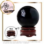 風水流年九官飛星化煞辟邪黑曜石球直徑 5cm 連木坐 (香港代理 6491)