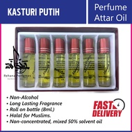 KASTURI-PUTIH- Perfume Attar Oil - (6 x 8ml)