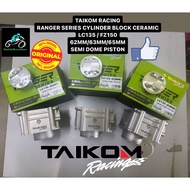 TAIKOM RACING RANGER CERAMIC CYLINDER BLOCK YAMAHA LC135/FZ150/Y15ZR SEMI DOME PISTON 57MM/60MM/62MM