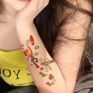 發2張【胡迪一家】超可愛高級感紋身貼防水持久仿真刺青貼