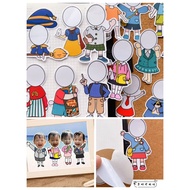 Blank Big Head Sticker/Boy/Girl/Graduation/Name Sticker Label