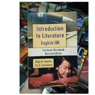 Introduction to Literature English 104 - Senatin & Centenera