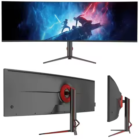 49 Inch 5K Monitor 144HZ Ultra Wide 32:9 Curved IPS Lift Desktop Computer l with Fish Screen 40 Inch