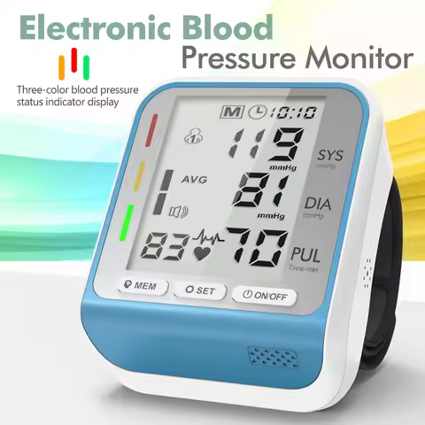 Kiuzou Automatic Digital Wrist Blood Pressure Monitor Sphygmomanometer Tonometer Tensiometer Heart R
