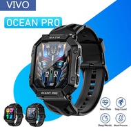 ViVO Smart Watch สมาร์ทวอทช์ นาฬิกาสปอร์ต จอแสดงผล TFT LCD 1.85 นิ้ว บลูทูธ 5.1 วัดอัตราการเต้นของหัวใจ เหมาะสำหรับ Android/Apple/Xiaomi/Huawei