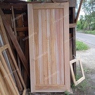 daun pintu minimalis kayu mahoni