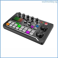 WU Microphone Sound Mixer Sound Card  Mixing F998 Sound Card Console Amplifier
