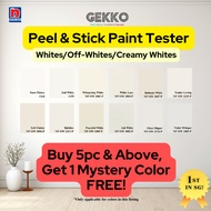Paint Sample - Whites/Off Whites/Creamy Whites-Buy 5 FREE 1-GEKKO Peel And Stick Nippon Paint Sample
