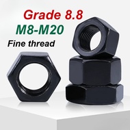 [MX] Fine Thread Nut, M8-M20, 8.8 Grade High-Strength Fine Thread Hex Nut, Thin Hex Nut, Flat Nut, B