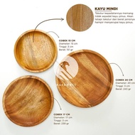 Wooden Mortar and Pestle Made of Mindi Wood, Durable, Strong, Thick, Diameter 20CM, Large Mortar for