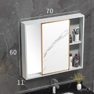 bathroom mirror Hidden Sliding Mirror Cabinet Wall-Mounted Alumimum Bathroom Mirror Cabinet with Shelf Bathroom Storage