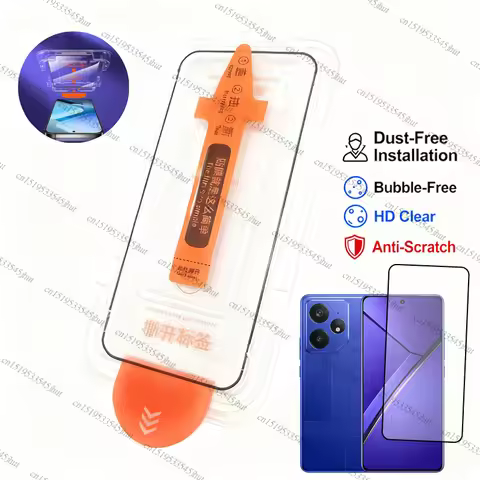 Tempered Glass For Realme Neo7 Glass Realme 15T 14T 16 Pro C71 C73 C75 P3 Lite Dust Free Screen Prot