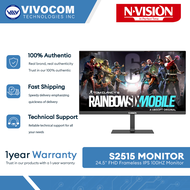 Nvision S2515-B 24.5" FHD 1920X1080 100HZ Frameless IPS Gaming Monitor