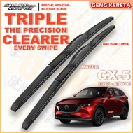 🚗MAZDA CX-5 SAMURAI WIPER🪒Wiper Mazda CX-5 CX5 2017 2018 2019 2020 2021 2022 - Above Silicone Wiper 
