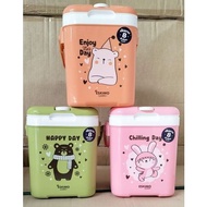 ESKIMO KC-210 Cooler Portable Flask 2 Liters Cartoon Pattern With Handle With A Tube For +++