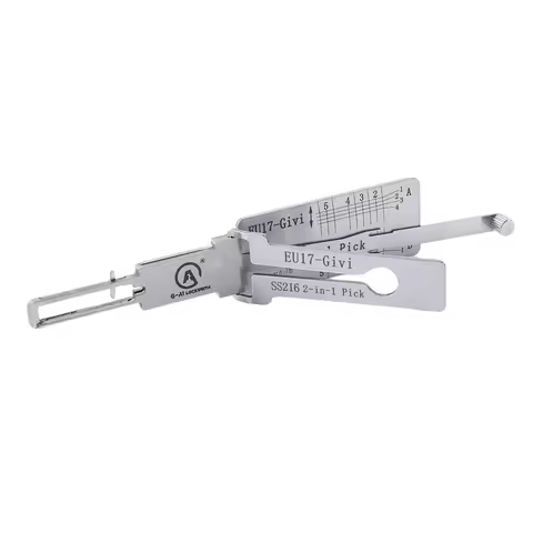 EU17 (SS216) 2in1 Tool Givi Top Box Lock Cylinder Locksmith Supplies Repair Tools Pick & Decoder