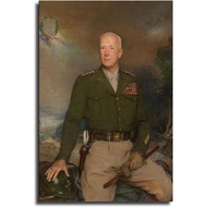 MMIXIANG GENRAL George Patton Poster Decorative Painting Canvas Wall Art Living Room Posters Bedroom