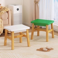 【Ready Stock】Solid Wood Stool Ottoman Stool Living Room Sofa Stool Living Room Sofa Stool Tea Stool 