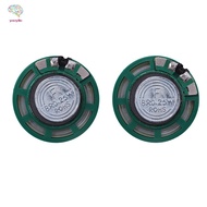 2 Pcs 1/4W 0.25W 8Ohm 27mm round external magnet speaker