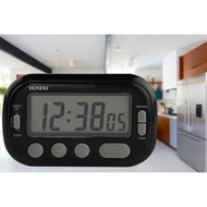 HOSEKI Magnetic Digital Timer (Countdown/up) with Clock function LCD Screen Kitchen Cooking Loud Alarm Large Buttons