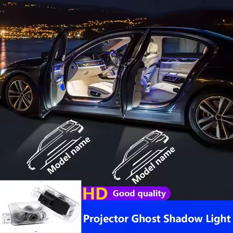 1 Pair For TOYOTA SEQUOIA (2007-2023) XK60 HD No Fading Car LED Door Warning Light Projector Ghost S