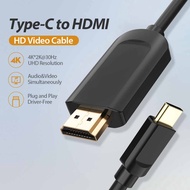 type c to hdmi cable 1.8m 4kX2k 30Hz HD typec to hdmi mirror screening