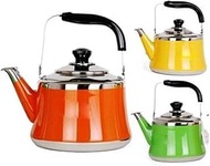 HSMC Kettle, Kettle, thickened 304 stainless steel kettle, whistle, gas, electric, induction furnace color kettle 3L (Color : Orange, Size : 3L)
