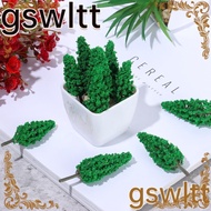 GSWLTT 20PCS Miniature Pine Tree Wargame Accessories Fairy Garden Building Layout Micro Landscape