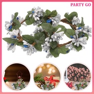 2Pcs Xmas Candle for Pillar Christmas Pillar Candle Wreath Table Centerpiece uiran