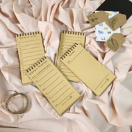 Memo To Do List Spiral Weekly Planner/ Check List/