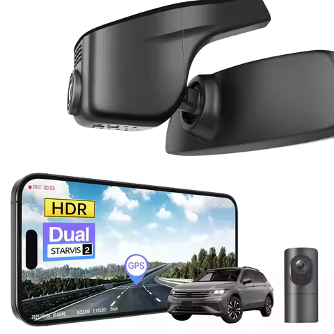 Mangoal 4K HDR STARVIS 2 Sensor Dash Cam For VW Tiguan Gen2 AD BW Dash Car Camera 2018-2024 GPS WiFi