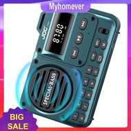 Portable FM Radio with LED Display Digital Radio Recorder BT 5.4 Radio Speaker