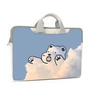 กระเป๋าแล็ปท็อป DIY กระเป๋าหนังคอมพิวเตอร์กันน้ำและกันคราบ14 15 17นิ้วกระเป๋าคอมพิวเตอร์ Sesame Stre