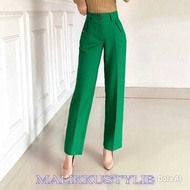GREEN FORMAL PANTS
