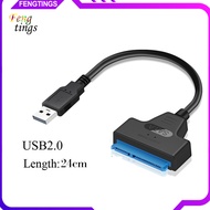 [Ft] 39cm Rapid Type-C/USB 20 to SATA Cable Adapter Converter for 25 inch HDD/SSD