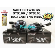 SANTEC TWINGS STS100 / STS101 BAITCASTING FISHING REEL BAIT CASTING