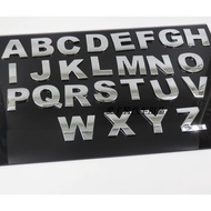 Car Sticker English Letter Car Logo ASD Car Cover Letter Body Sticker 3D Three-Dimensional Metal Wor
