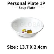 CORELLE Peanuts Snoopy คอลเลกชันเครื่องใช้บนโต๊ะอาหารประเภทเกาหลีจานกลมจานชามจานพาสต้าบนโต๊ะอาหาร