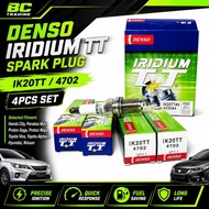 IK20TT DENSO Iridium TT Spark Plug 4702 4PCS Set Universal Honda Perodua Proton Toyota
