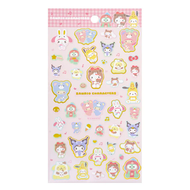 日本版Sanrio characters 大集合 貼紙 獎勵貼紙 (Pink) 平行進口